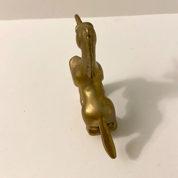 Vintage Brass Unicorn Collectible Figurine  2.5 Inch Size Figure Mystical - Picture 13 of 15